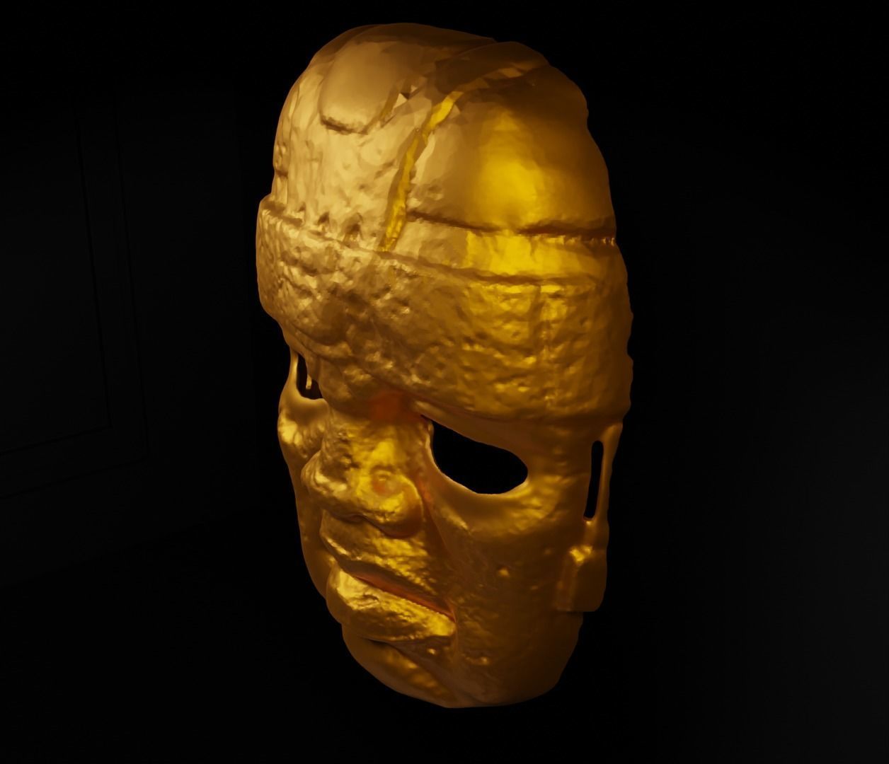 Olmec Cosplay Face Mask 3D print model_17