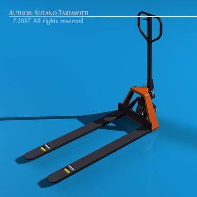 Pallet truck 3D model_8