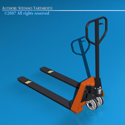 Pallet truck 3D model_6