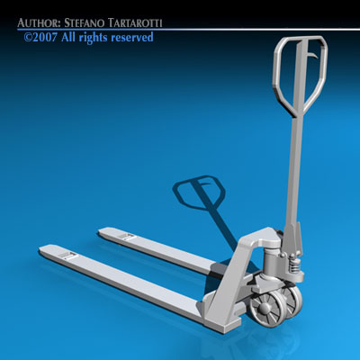 Pallet truck 3D model_5