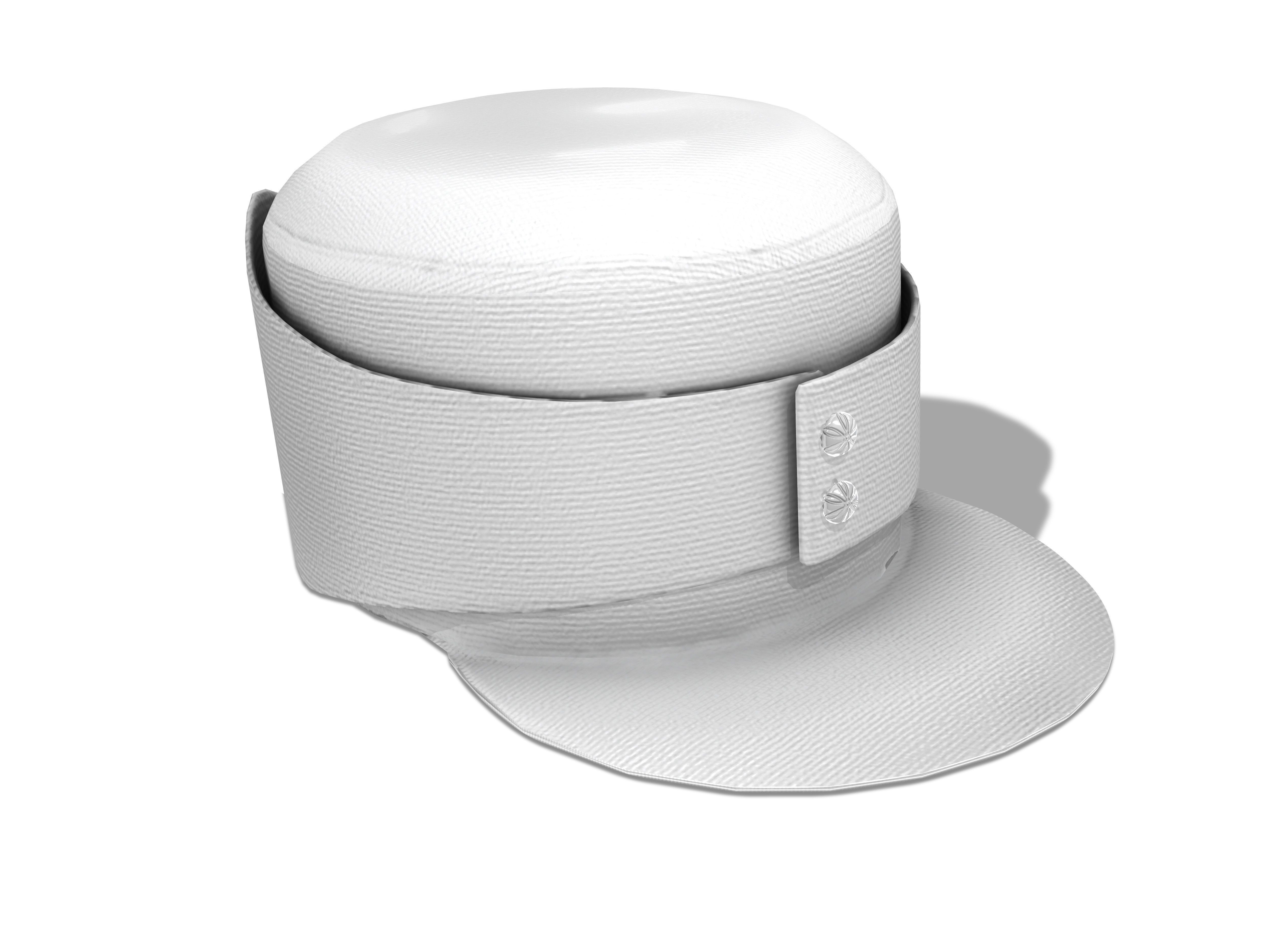 Uniform Army Hat V2 Low-poly 3D model_3