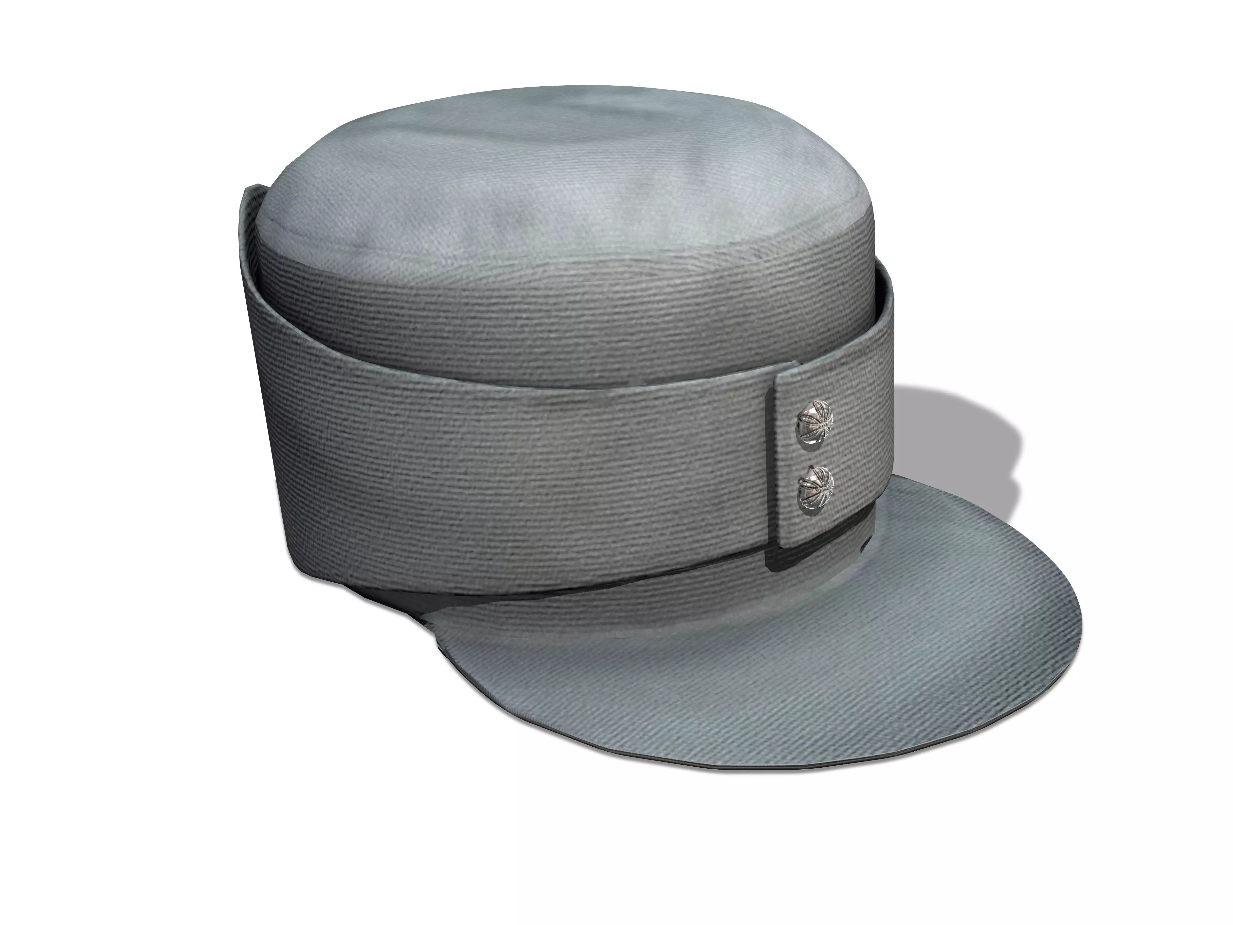 Uniform Army Hat V2 Low-poly 3D model_0