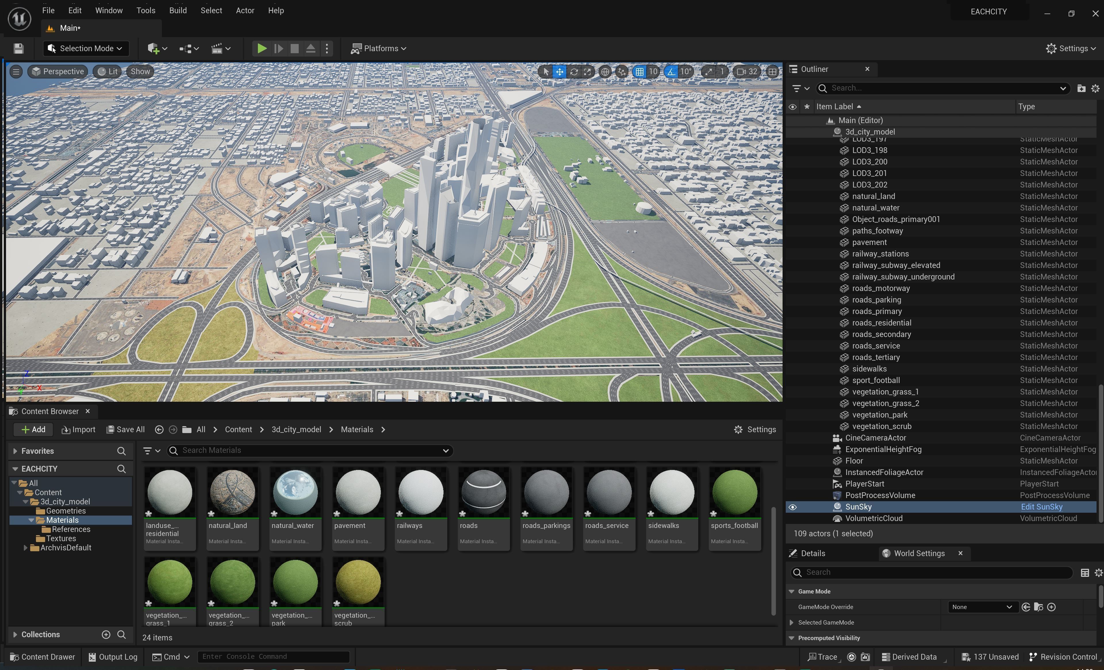 3D model Riyadh - King Abdullah Financial District VR / AR / low-poly ...