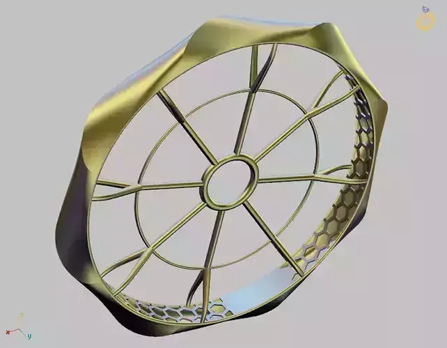 Fusion bracelet bangle 01 in 4 sizes 3D print model