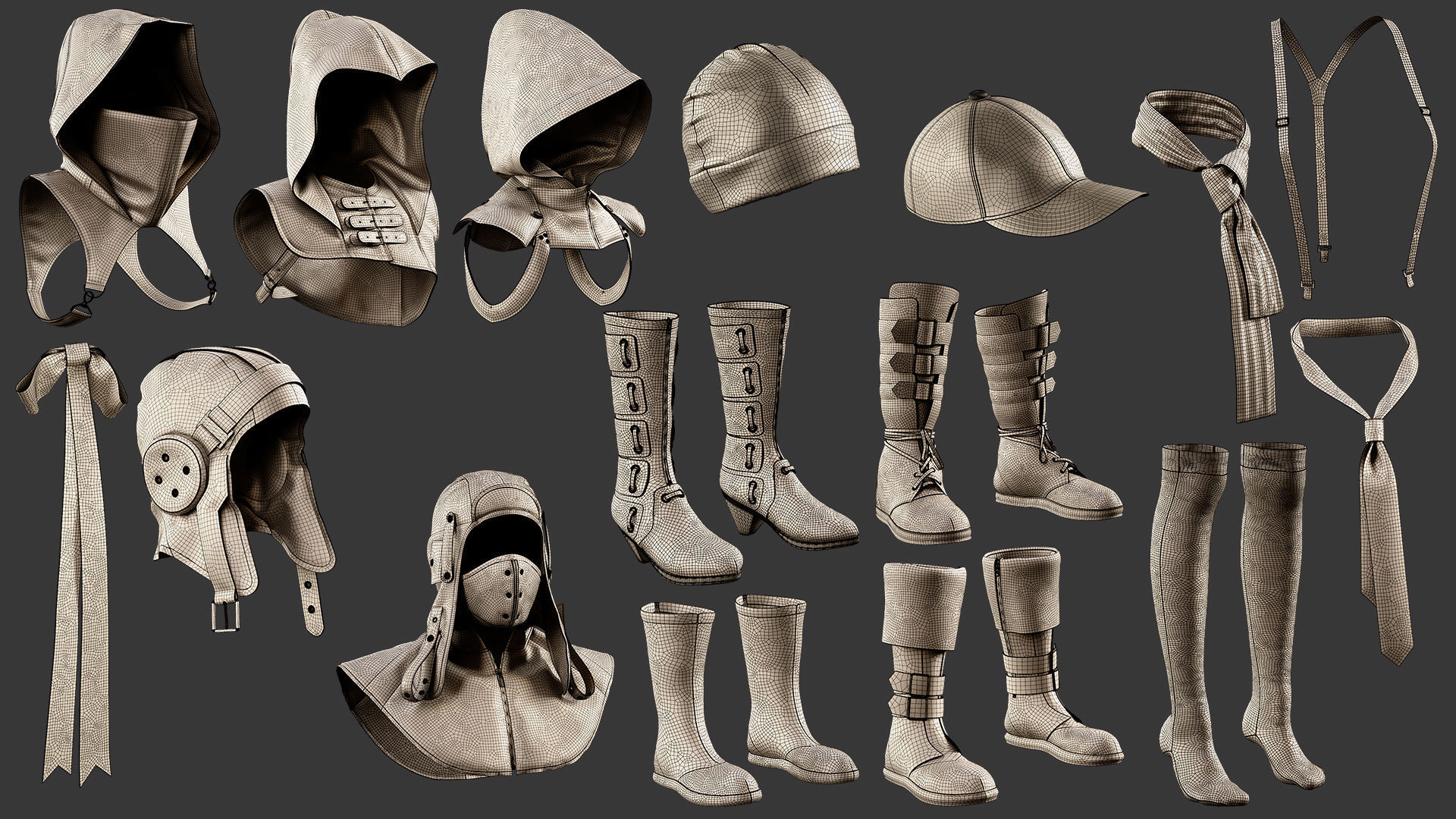 33 Basic Accessories Pack 3D model | CGTrader