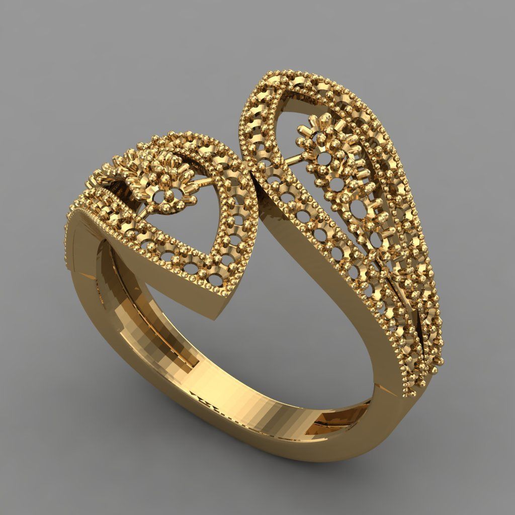Diamond Ring Jewellery for Women 3D print model_1