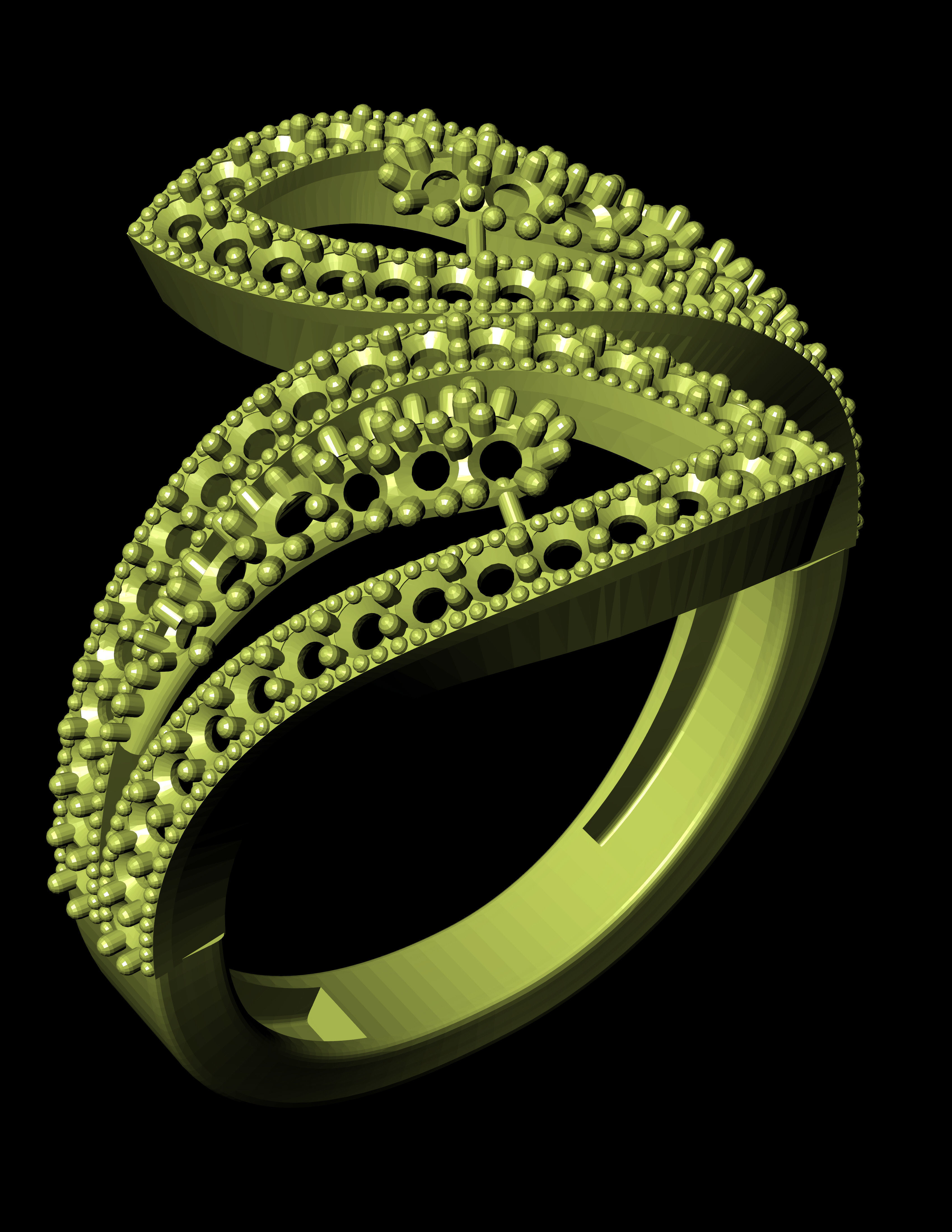 Diamond Ring Jewellery for Women 3D print model_3