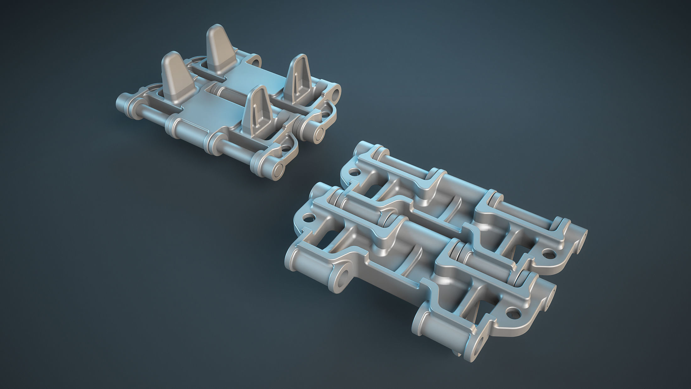  ZSU-23-4 Shilka Tracks High-Poly 3D model_2