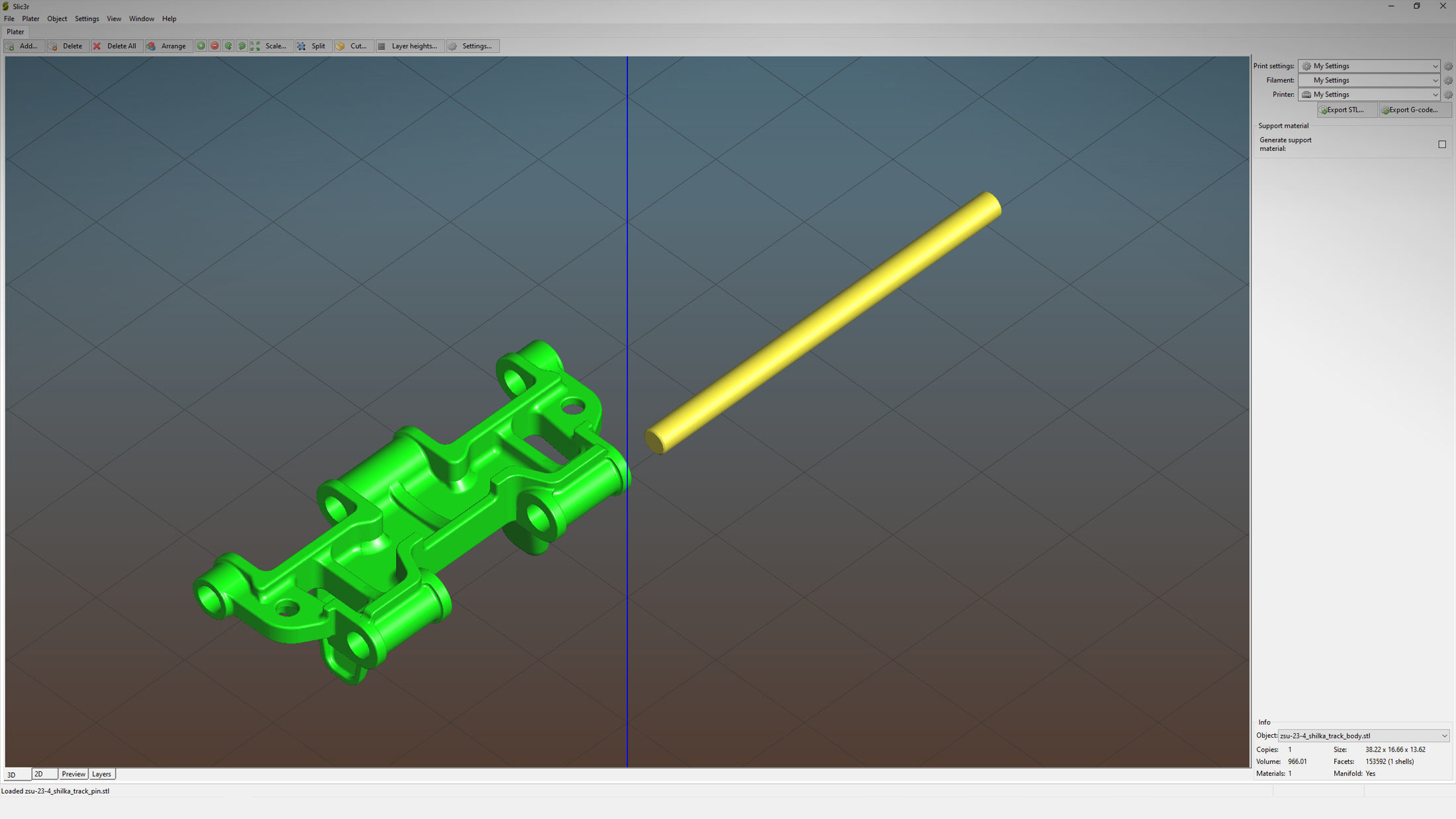  ZSU-23-4 Shilka Tracks High-Poly 3D model_6