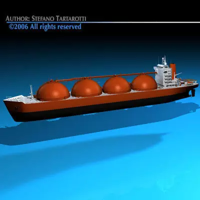 Gas ship 3D model