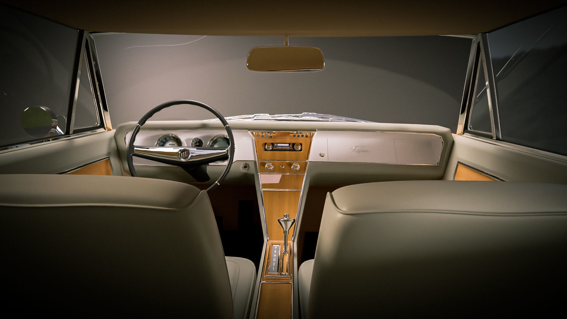 Buick Riviera Classic Car 3D model_3