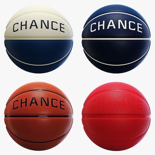 Basketball ball chanse set 3D model