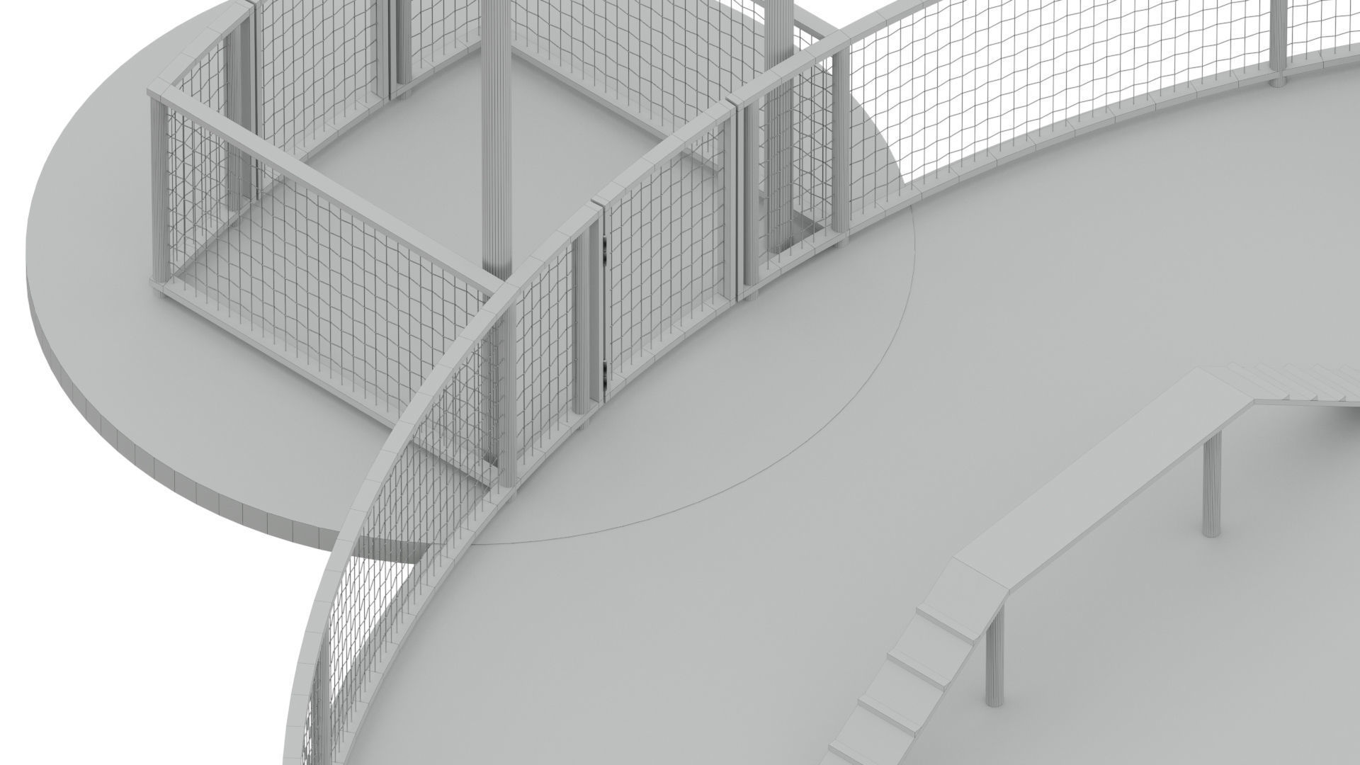 Dog walking area 1 3D model_10