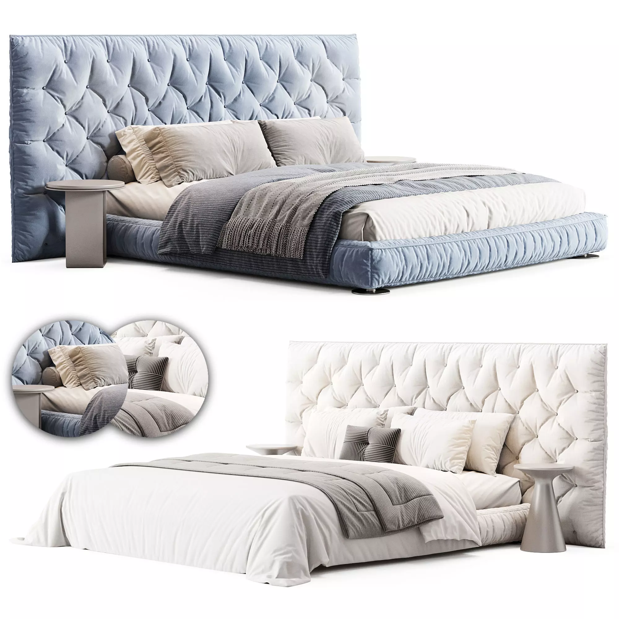 Bed Full Moon By Bonaldo 3D model_0