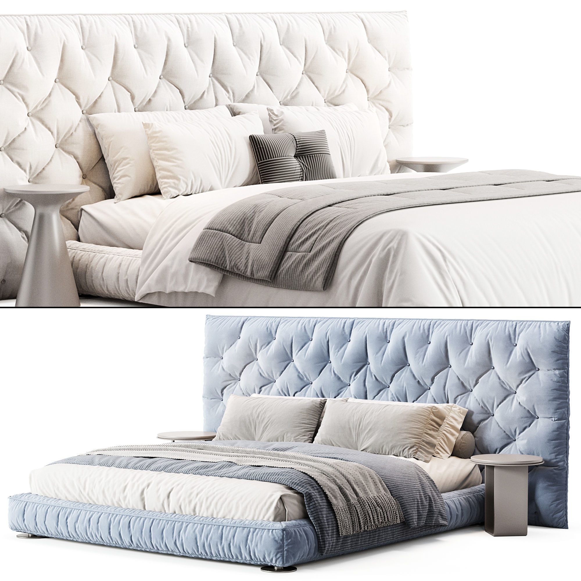 Bed Full Moon By Bonaldo 3D model_1