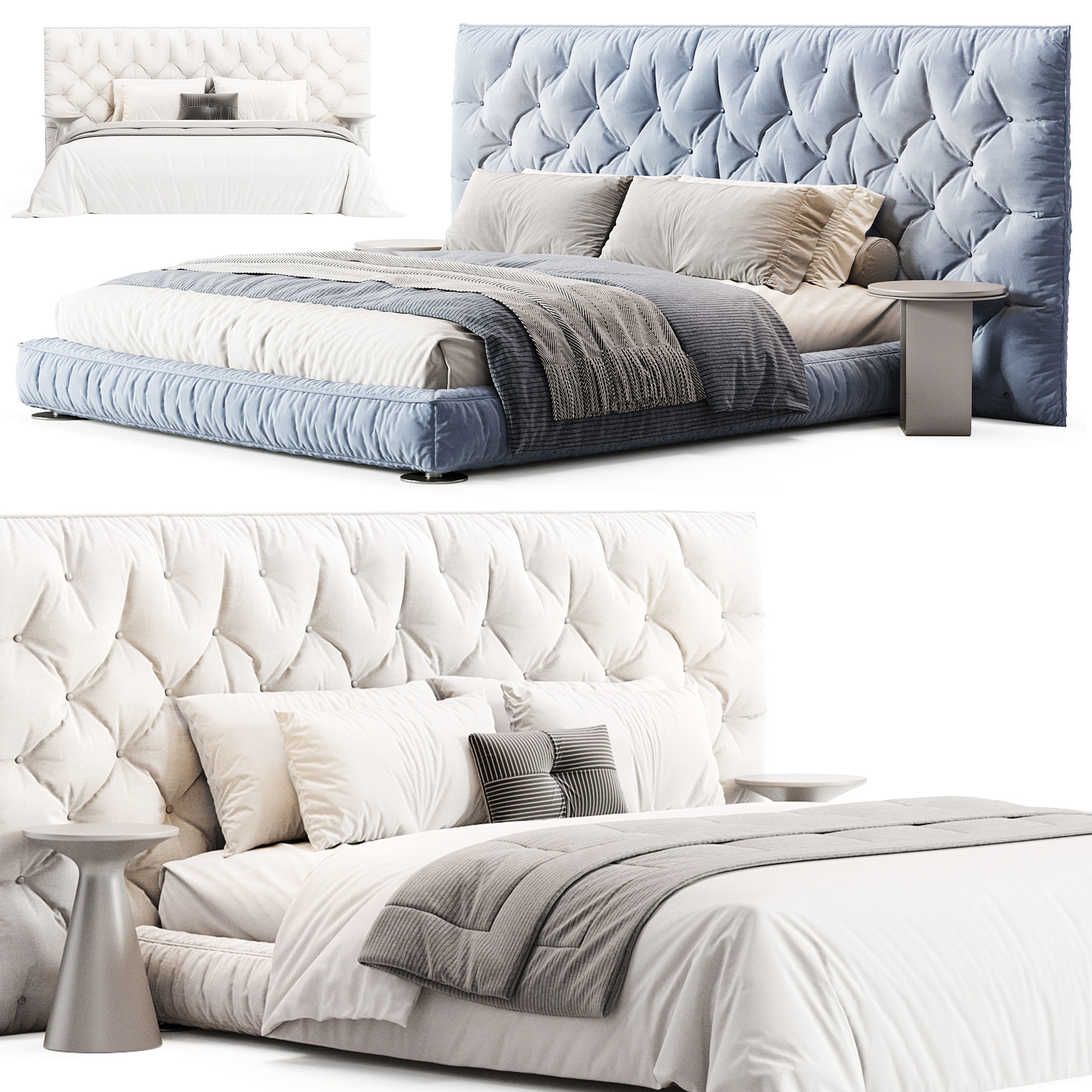 Bed Full Moon By Bonaldo 3D model_3