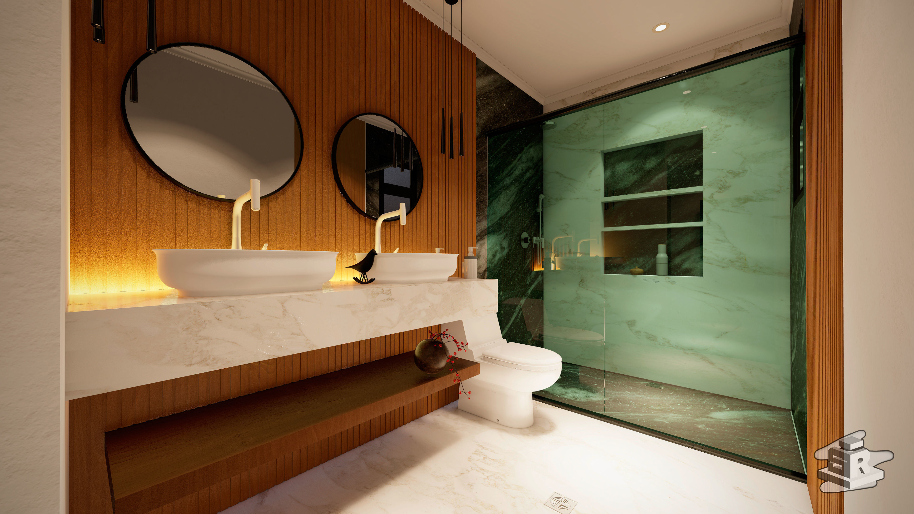 BEAUTIFUL MODERN HOUSE 6 METERS WIDE BY 12 METERS DEEP 3D model_4