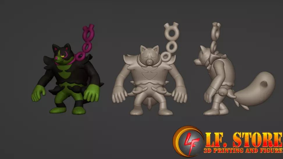 Pokemon Okidogi 3D model_0