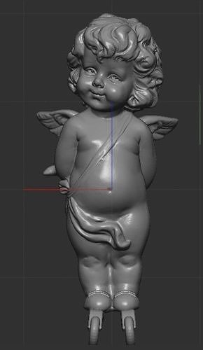 angel  Free low-poly 3D print model