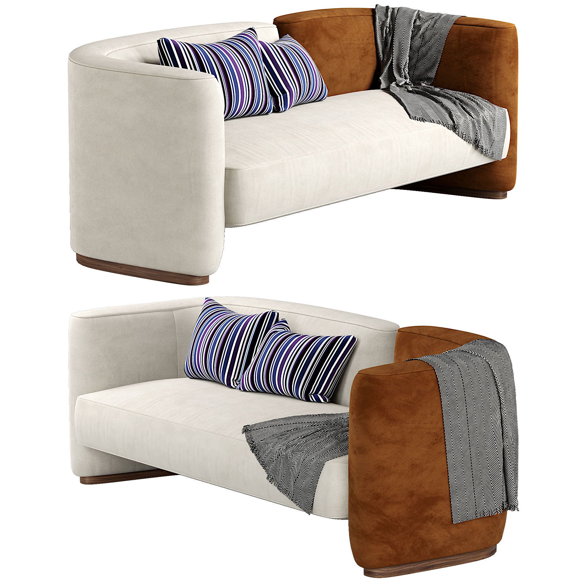 Candelaria Contemporary Sofa by AD HOC 3D model_1