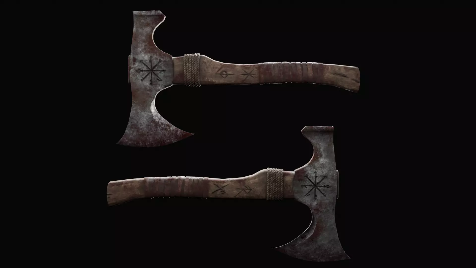 Viking Axe Low-poly 3D model