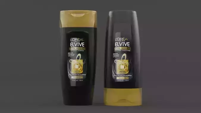 Shampoo and Conditioner Bottle 3D model