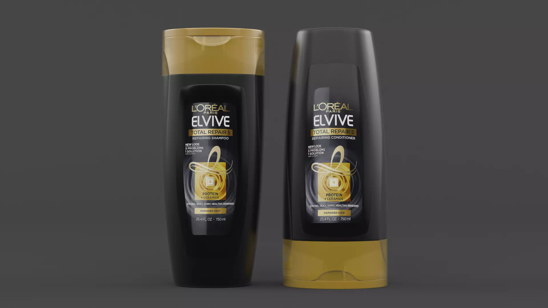 Shampoo and Conditioner Bottle 3D model_0