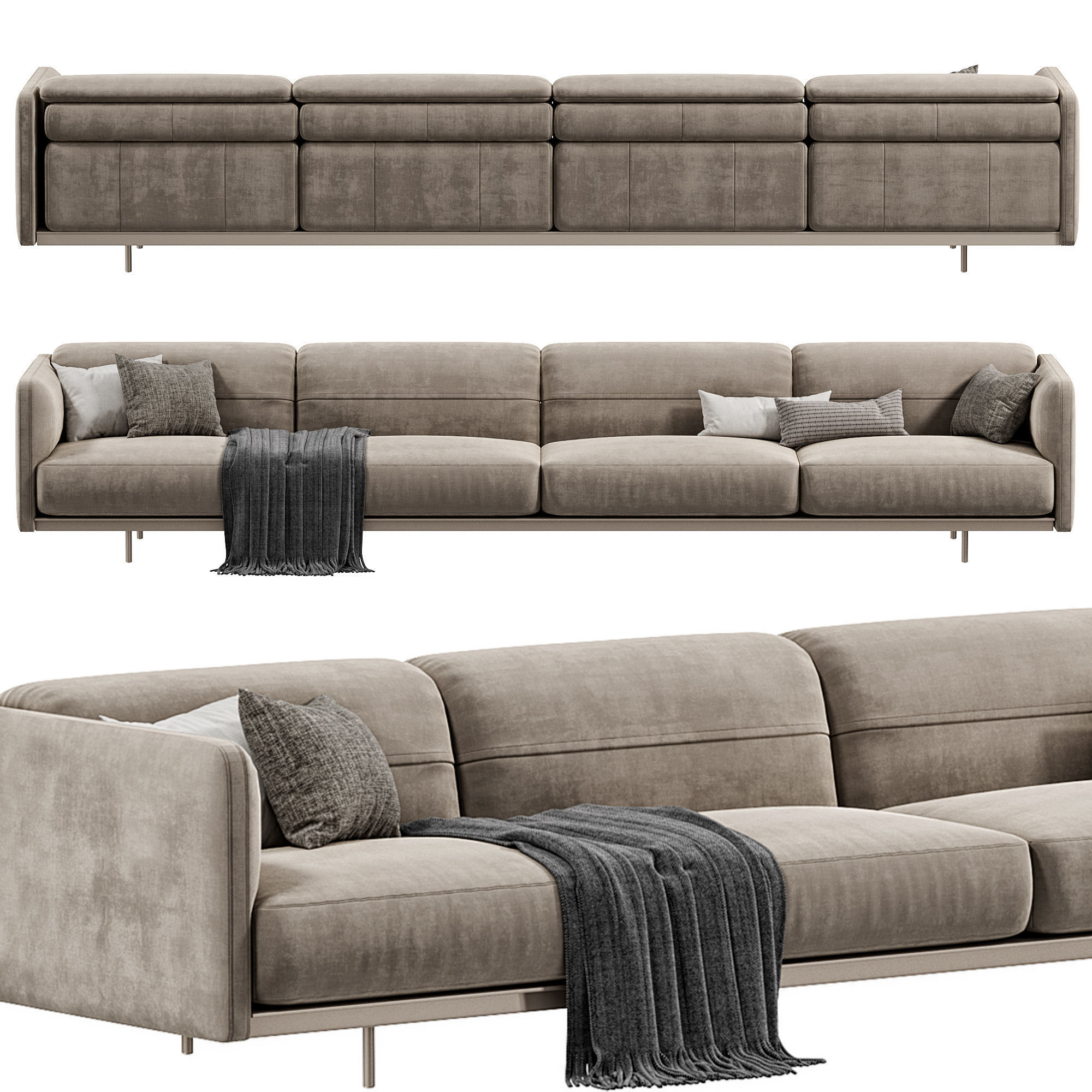 ARLOTT HIGH Sofa By Ditreitalia 3D model_1
