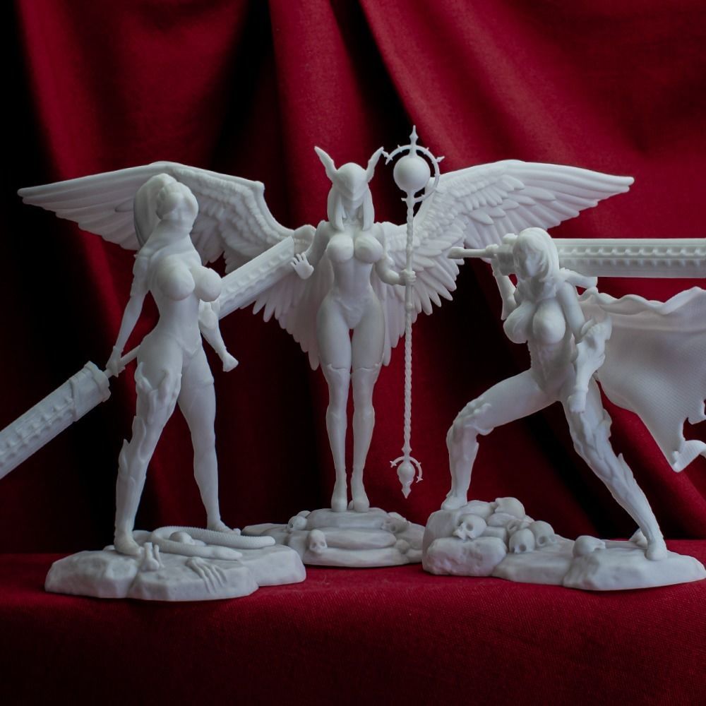 Figurine collection - Lady adventurer - 3 PIECES _2