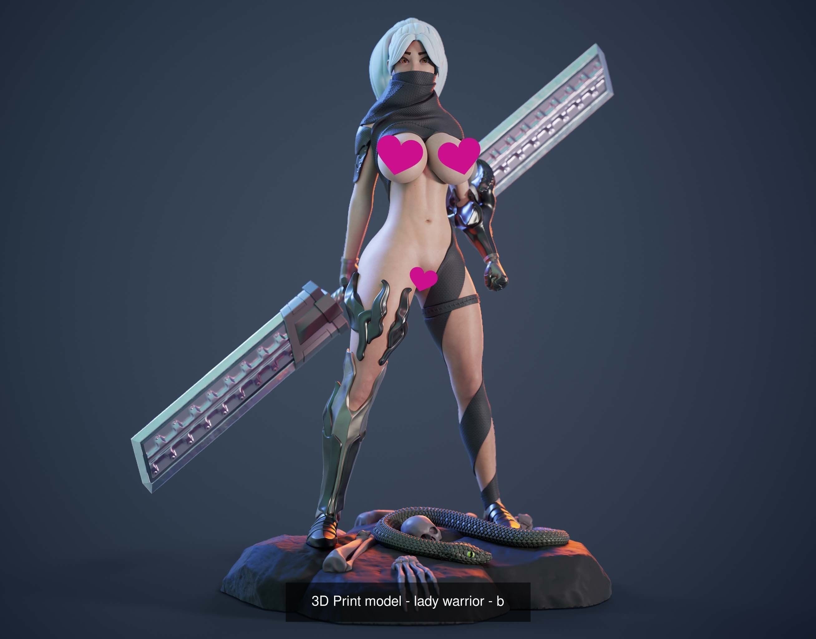 Figurine collection - Lady adventurer - 3 PIECES _6