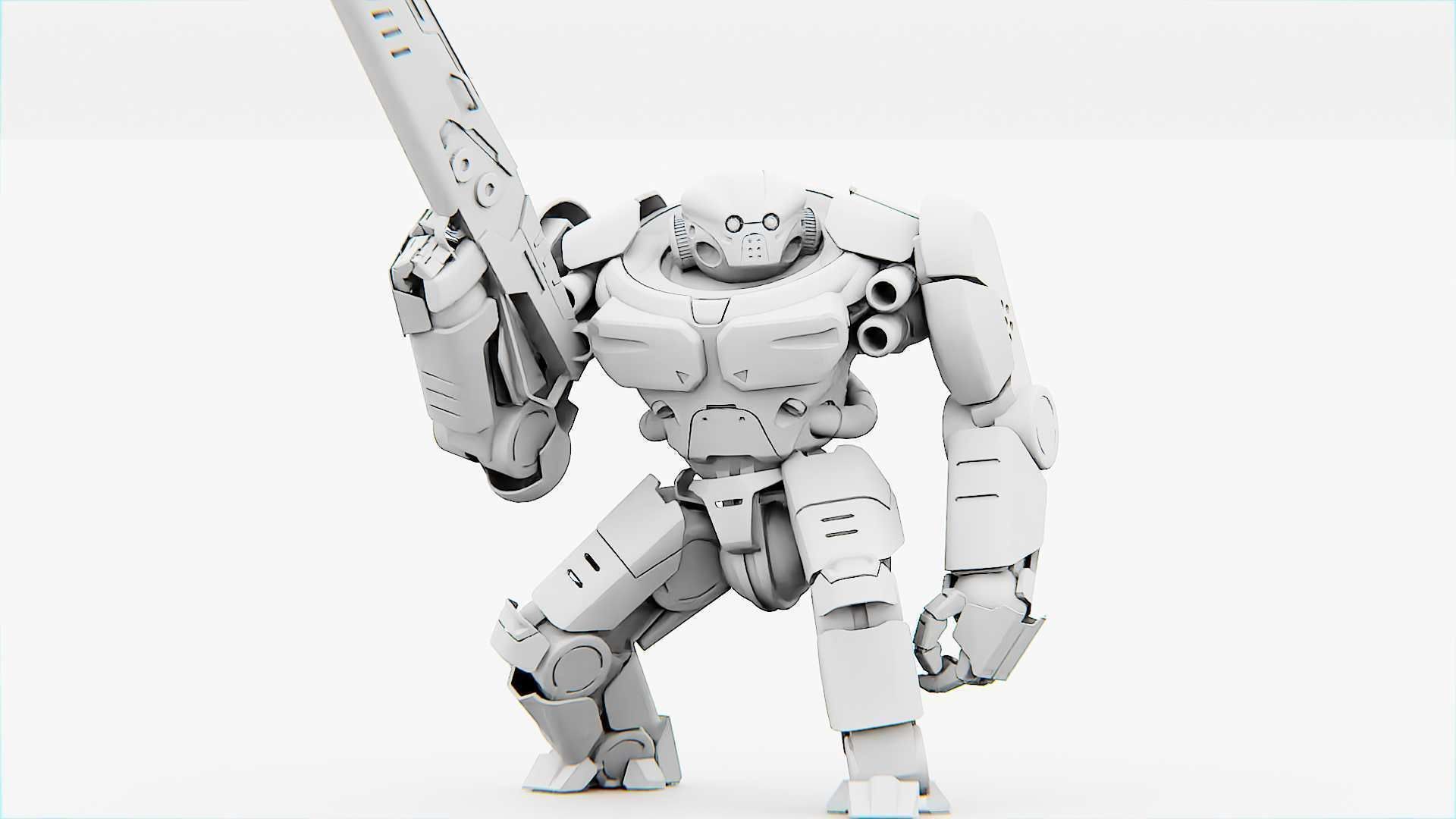 DOOM FIGHTER-V3 RIGGED 3D model_35