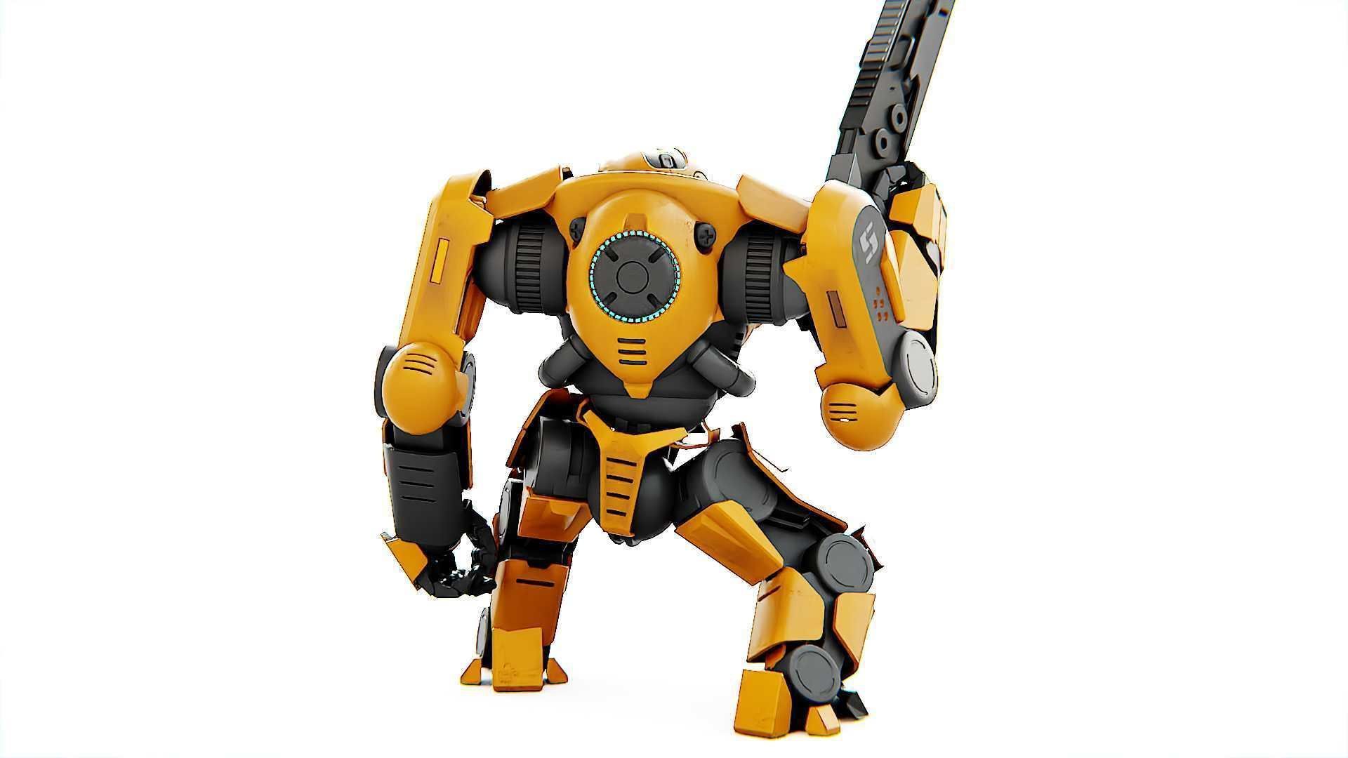 DOOM FIGHTER-V3 RIGGED 3D model_26