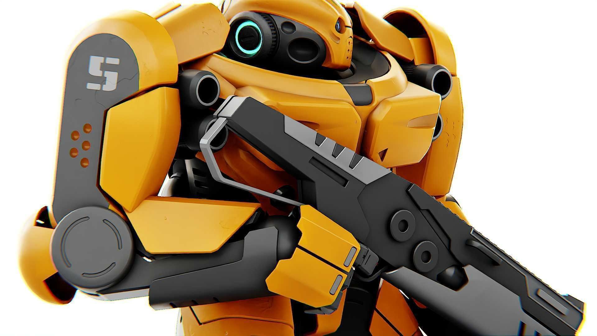 DOOM FIGHTER-V3 RIGGED 3D model_17