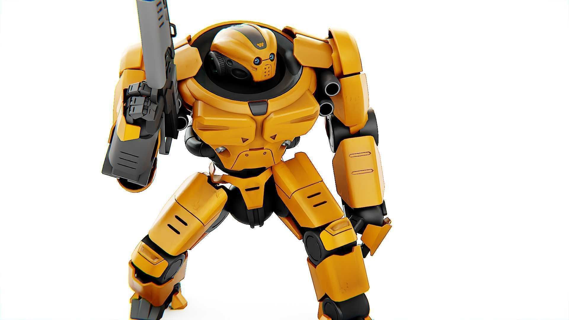 DOOM FIGHTER-V3 RIGGED 3D model_24