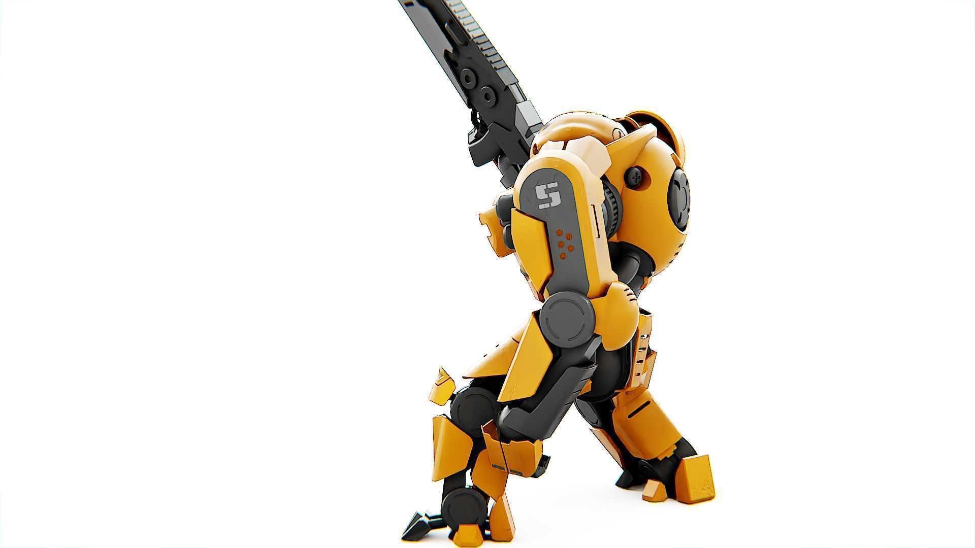 DOOM FIGHTER-V3 RIGGED 3D model_27