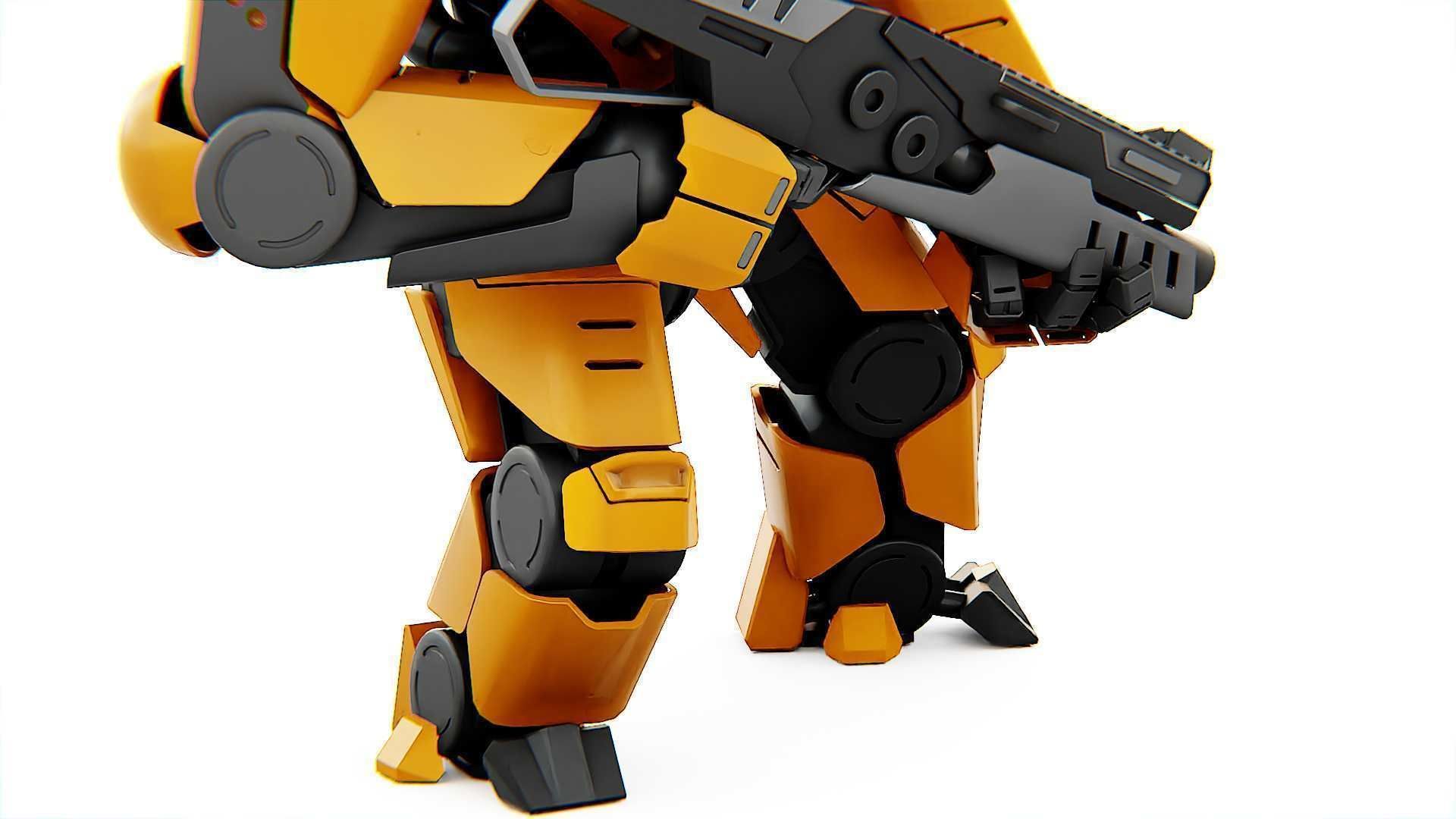 DOOM FIGHTER-V3 RIGGED 3D model_18