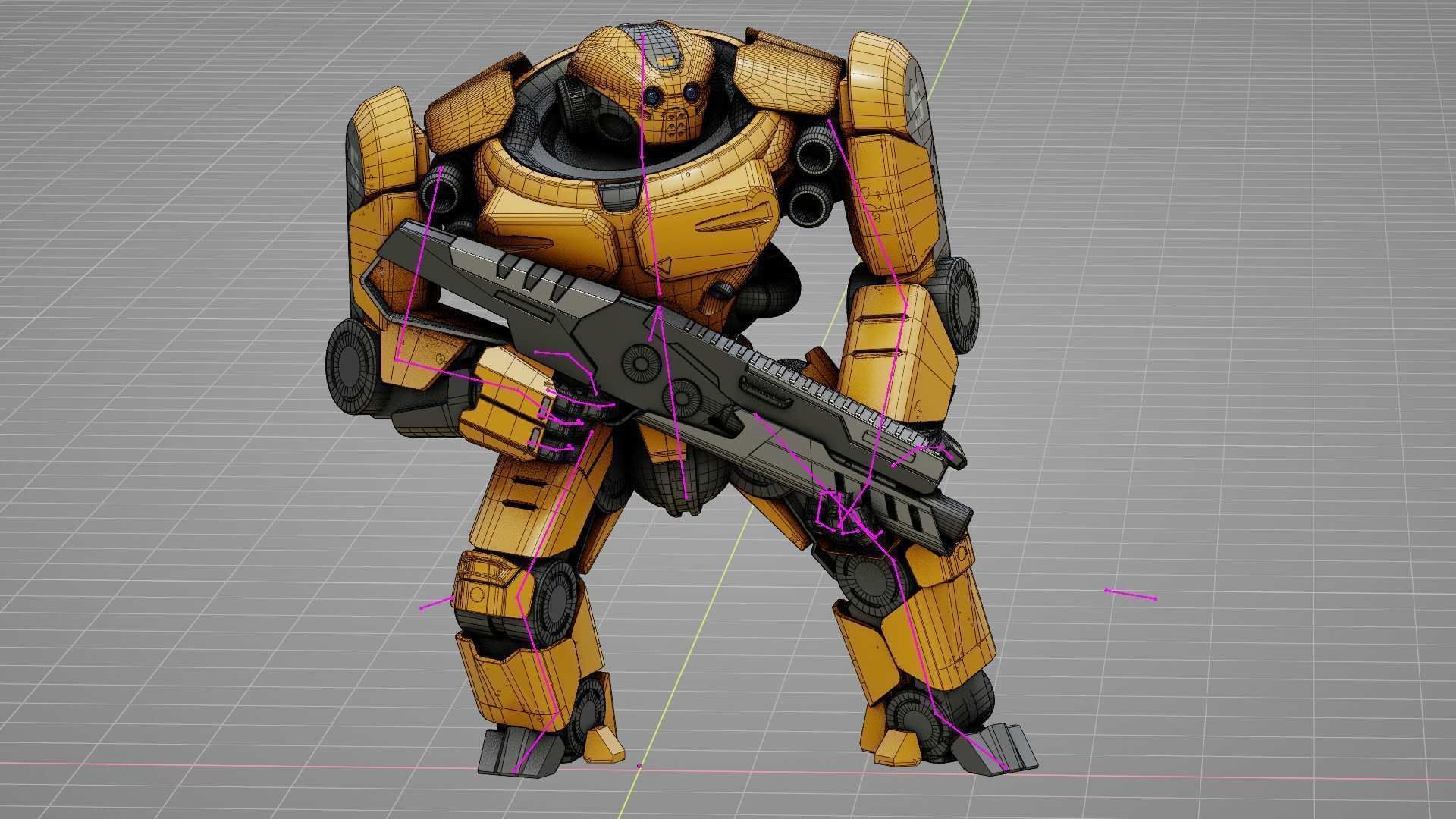 DOOM FIGHTER-V3 RIGGED 3D model_36