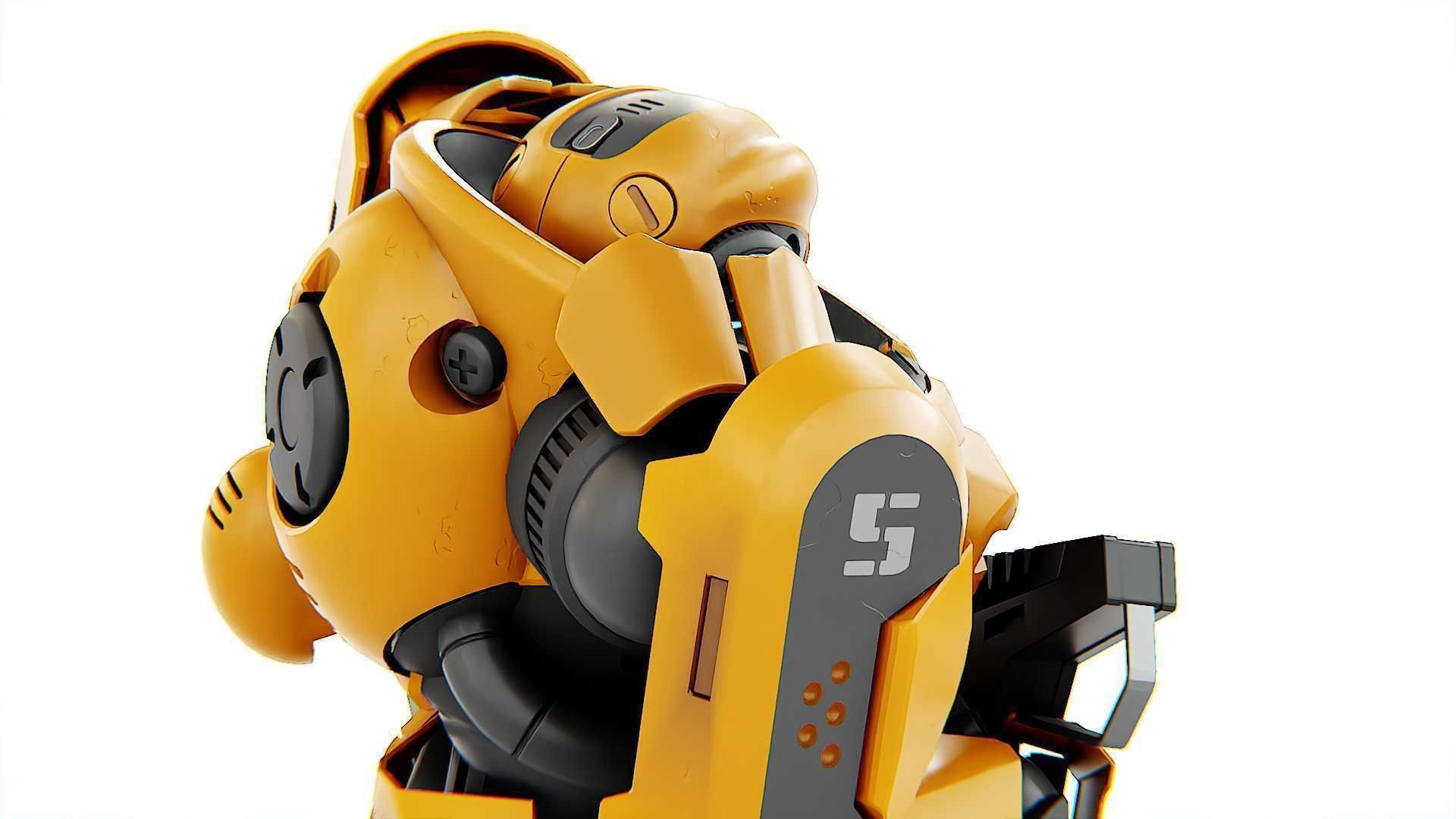 DOOM FIGHTER-V3 RIGGED 3D model_16