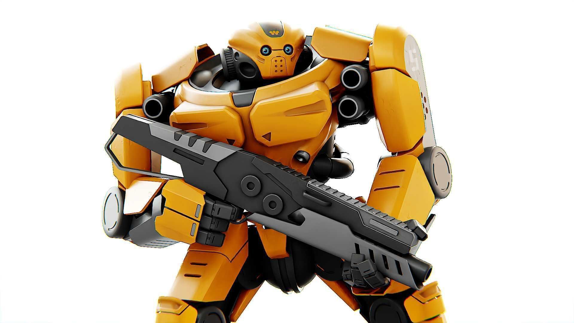 DOOM FIGHTER-V3 RIGGED 3D model_1