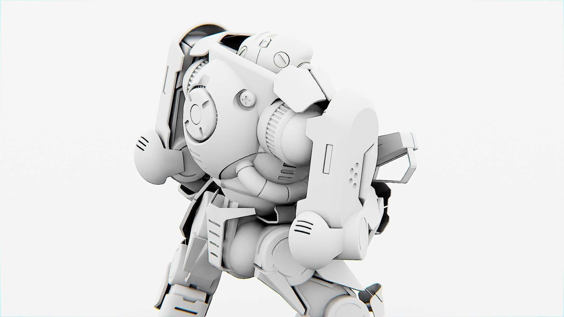 DOOM FIGHTER-V3 RIGGED 3D model_32