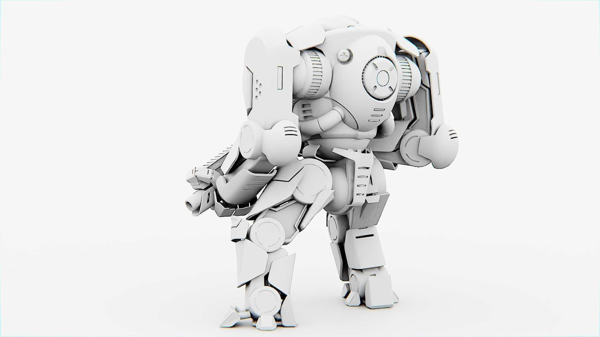 DOOM FIGHTER-V3 RIGGED 3D model_33