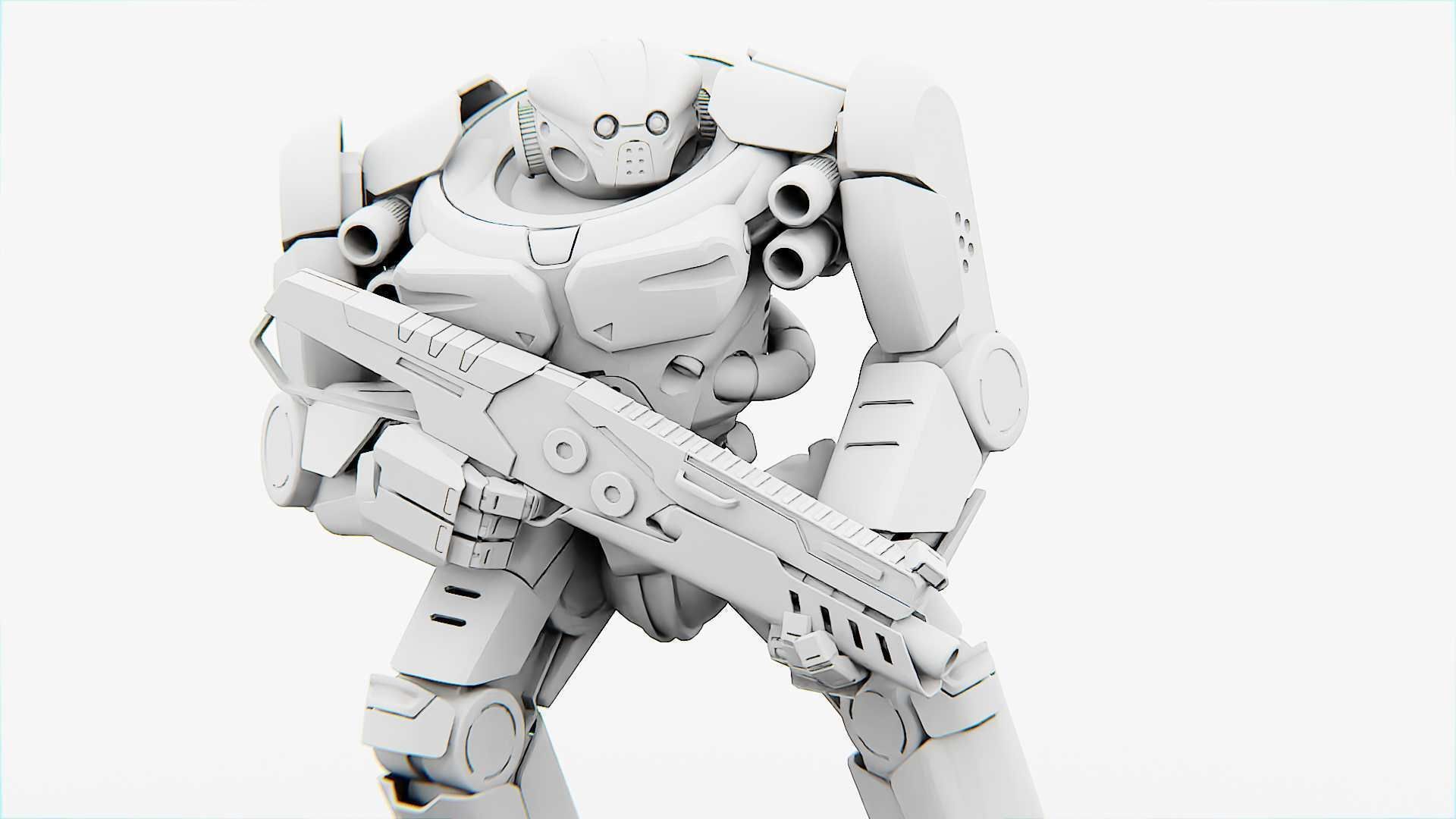 DOOM FIGHTER-V3 RIGGED 3D model_31