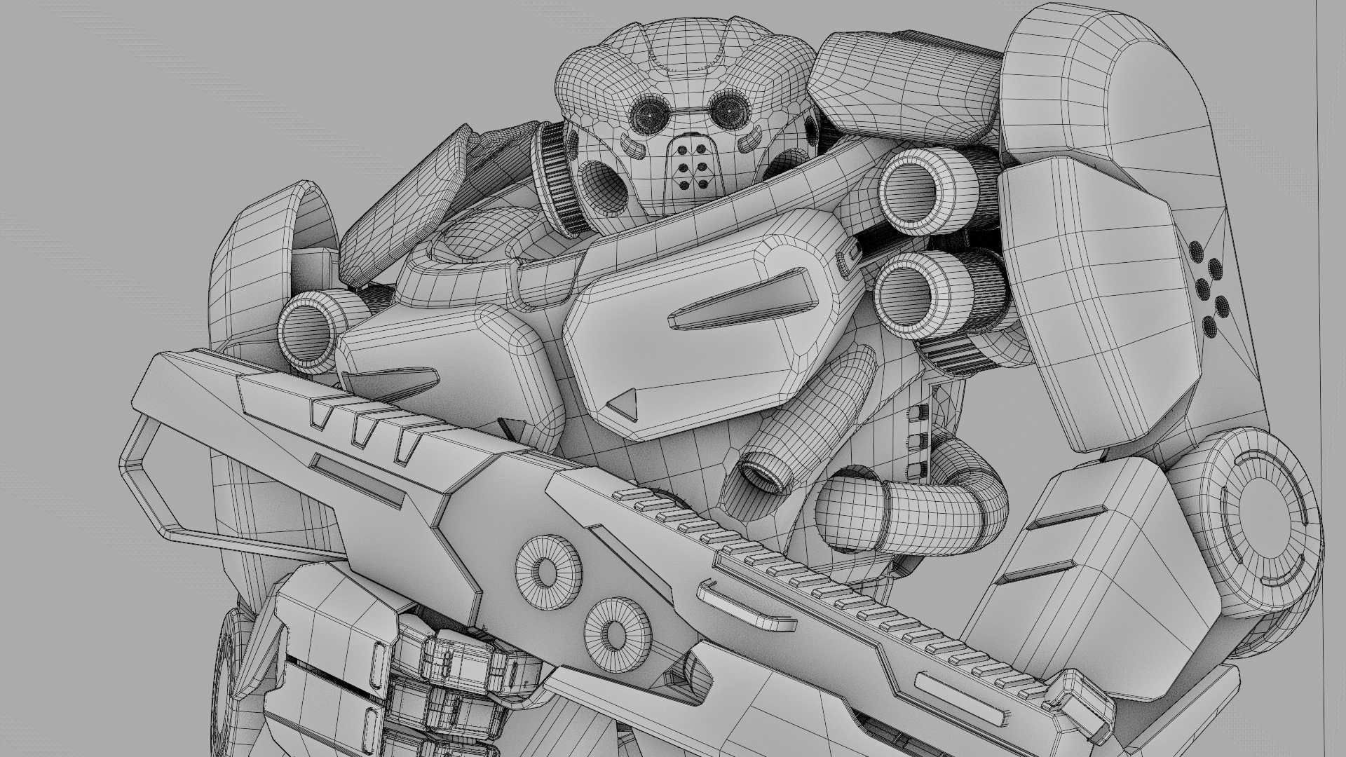 DOOM FIGHTER-V3 RIGGED 3D model_40