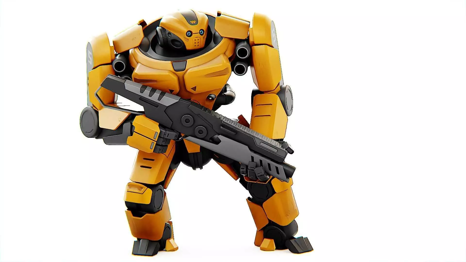 DOOM FIGHTER-V3 RIGGED 3D model_0