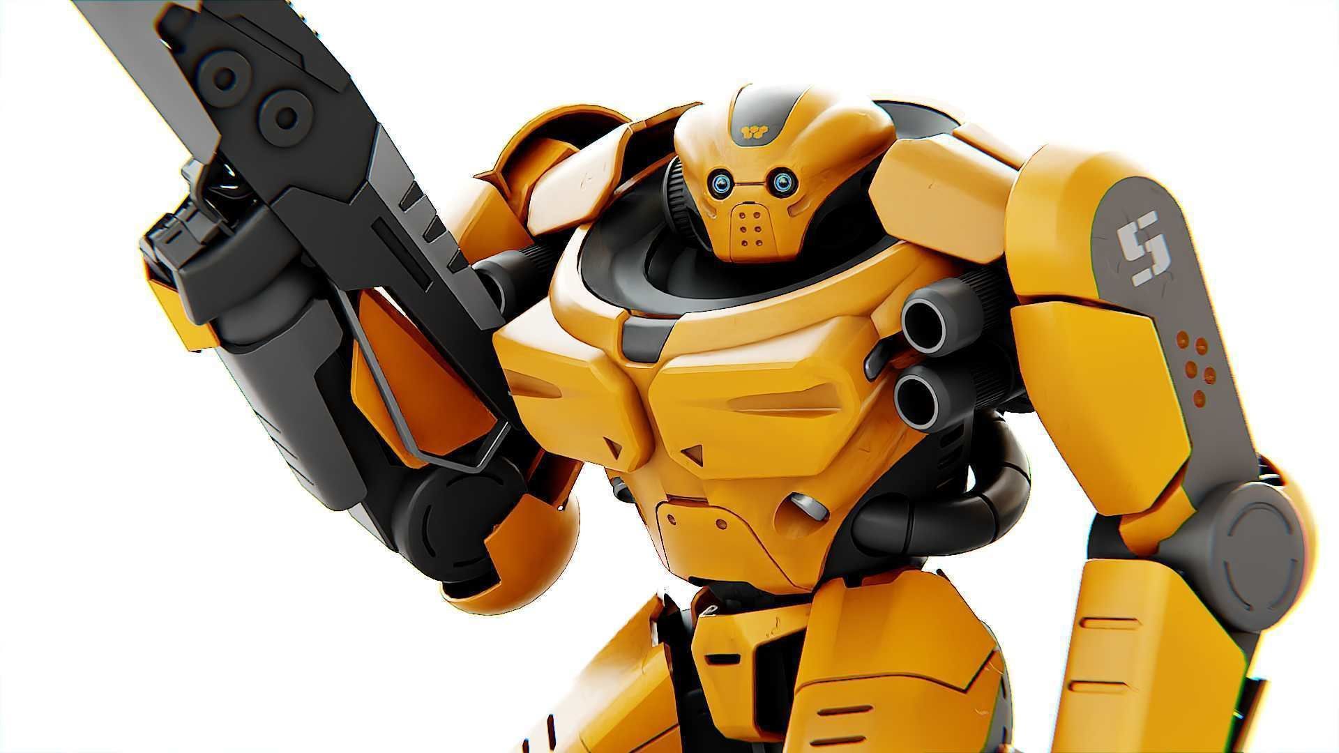 DOOM FIGHTER-V3 RIGGED 3D model_28