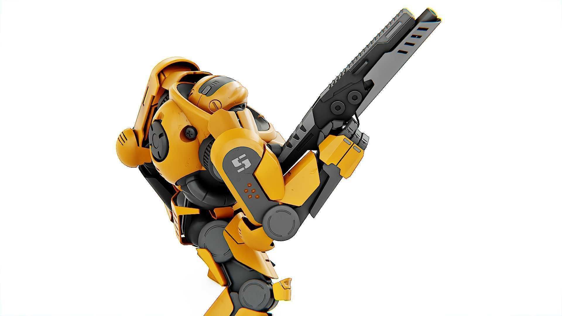 DOOM FIGHTER-V3 RIGGED 3D model_25