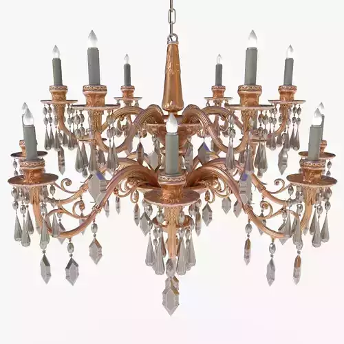 Chandelier Low-poly 3D model
