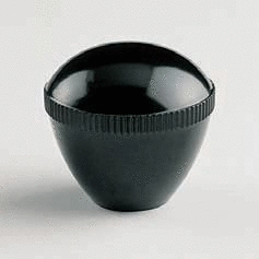 1112 - Knurled oval knob C with threaded hole Free 3D model