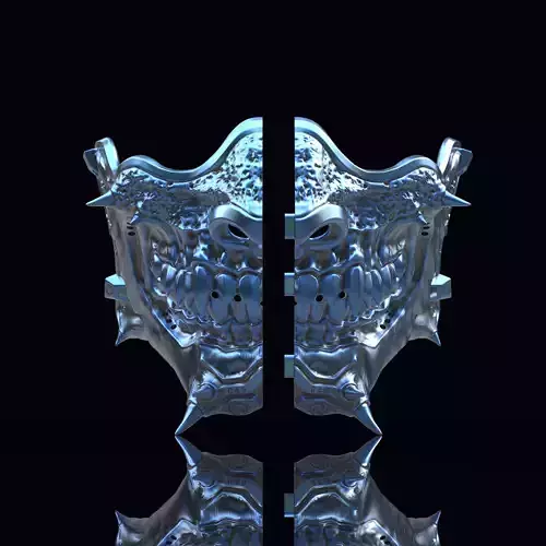 Samurai mask II v2 3D print model