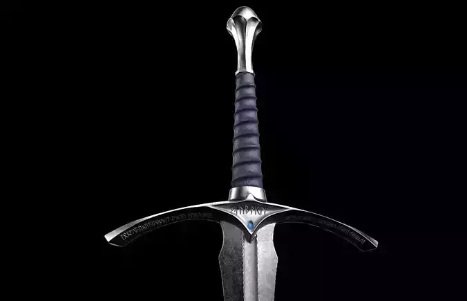 Gandalf Sword Glamdring lotr 3D DIGITAL DOWNLOAD FILE 3D print model